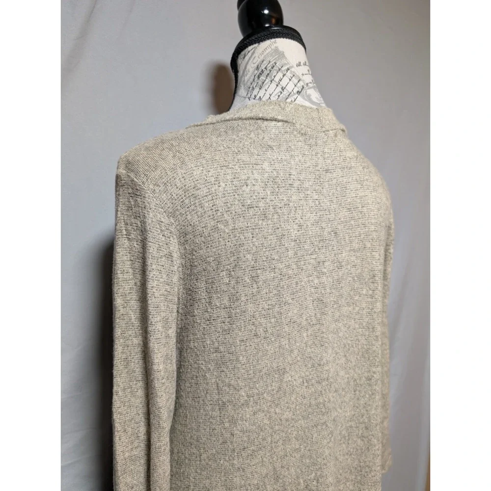 Acemi‎ Oatmeal Beige Knit Cutout Neckline Long Sleeve Dress Women's Large